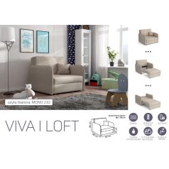 VIVA LOFT I. előre nyíló rugós fotelágy